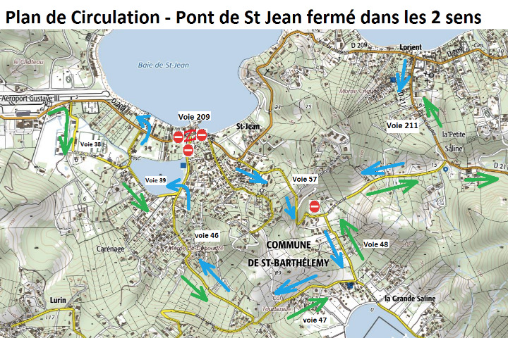 Saint-Barth - Pont de st Jean plan